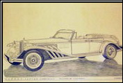 In 1986 Alfred DiMora worked on a concept car to be called the Paxson for Miami Clenet dealer Bud Paxson. It was to be a 4-door, suicide door, 4-seat convertible.