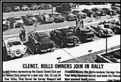 The Classic Clenet Club invites 100 Rolls-Royce and Clenet owners to a rally through the Santa Ynez Valley wine country in February 1985.