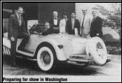 <em>Automotive News</em> pictures a proud Washington, D.C. Clenet owner preparing for the 1987 National Capital Area International Auto Show in July 1986.