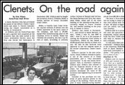 The new Clenet Coachworks gets rolling under Alfred DiMora June 1984.